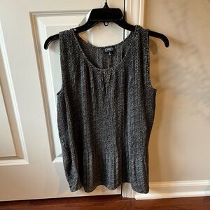 Jones New York Women's Black Sleeveless Top Size Medium
